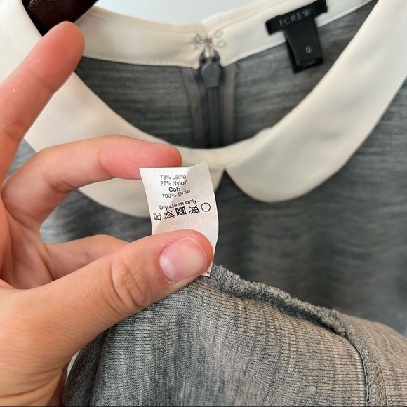 J. Crew Collared Dress | Grey, 0 - Picture 4 of 5